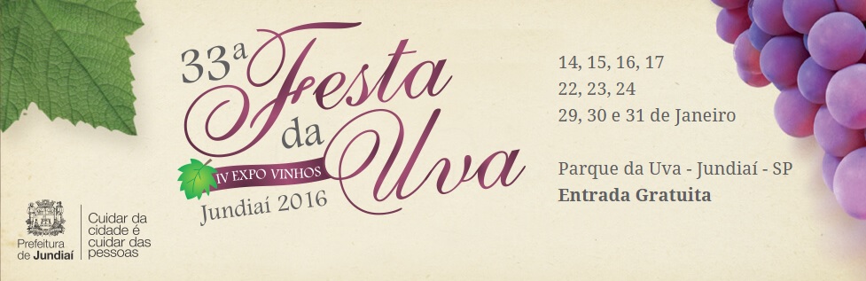 Confira as atrações musicais da Festa da Uva Jundiaí 2016  - Salles Imóveis